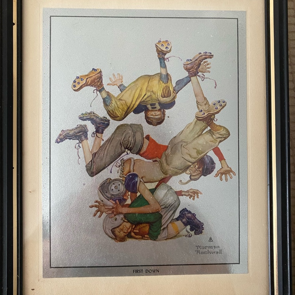 Norman Rockwell “First Down”